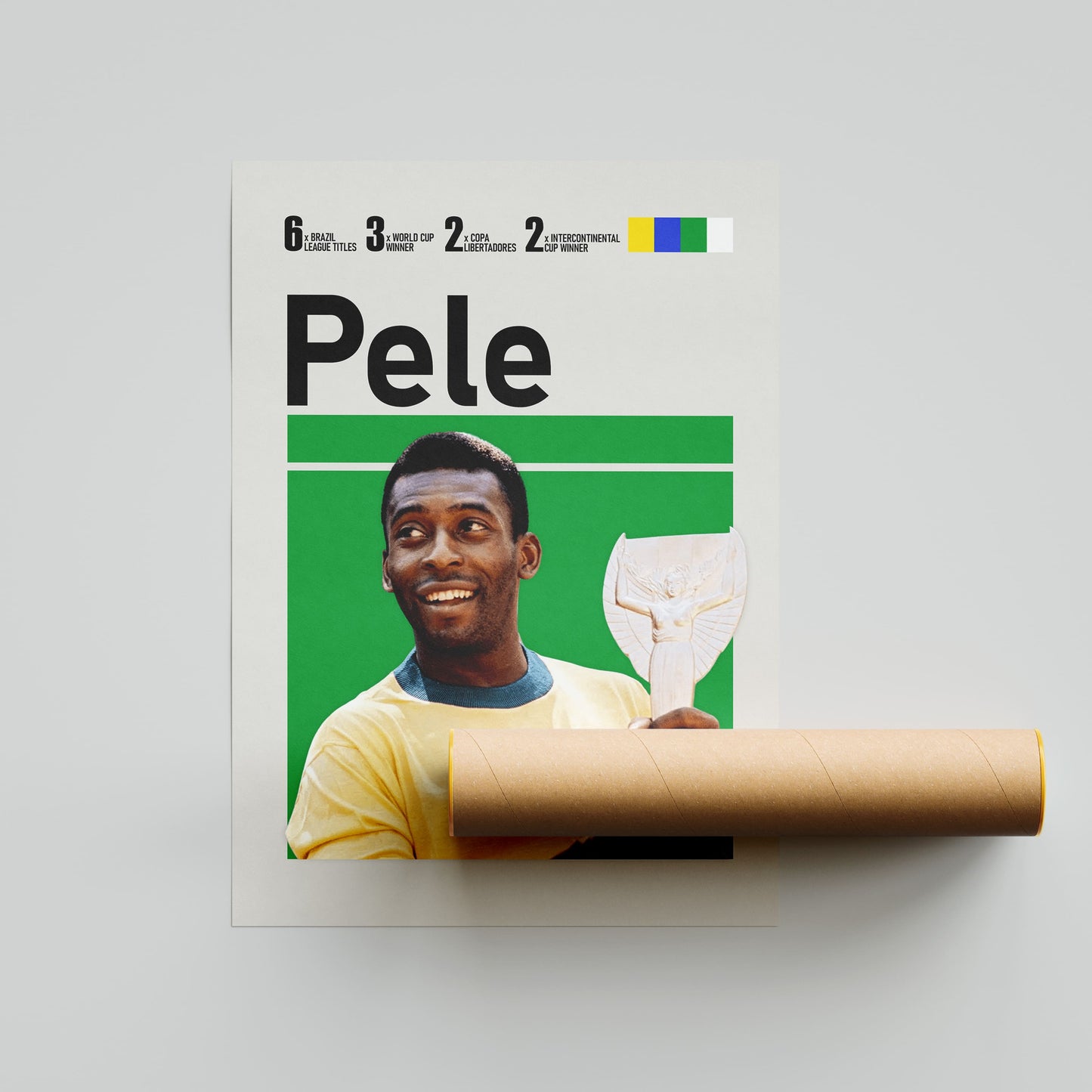 Pele Football Poster