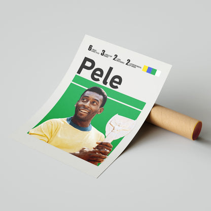 Pele Football Poster