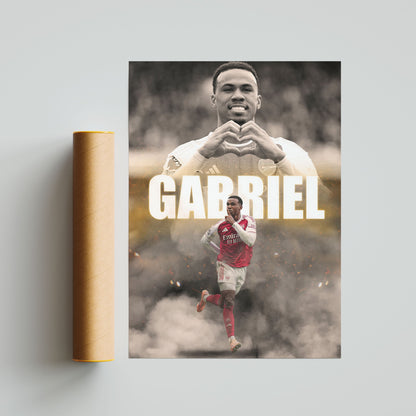 Gabriel Magalhaes Arsenal Football Poster