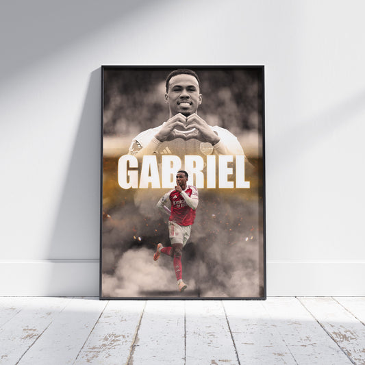 Gabriel Magalhaes Arsenal Football Poster