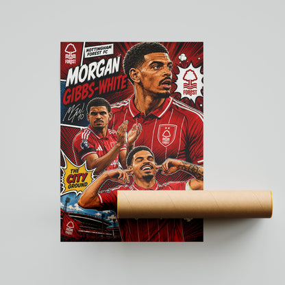 Morgan Gibbs-White Nottingham Forest Poster