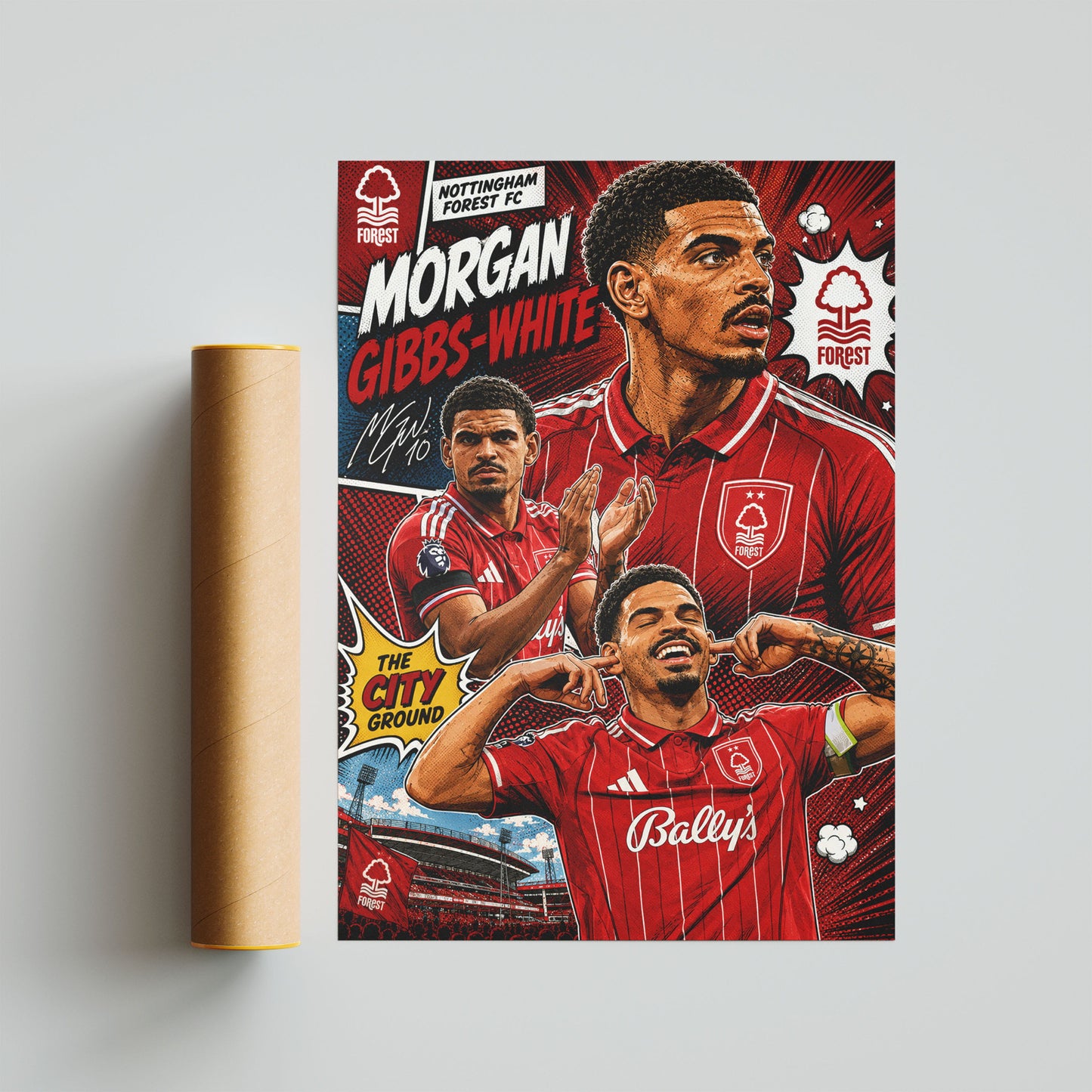 Morgan Gibbs-White Nottingham Forest Poster