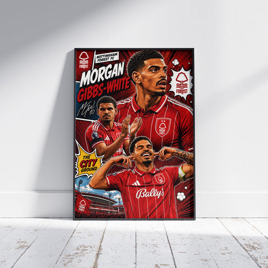 Morgan Gibbs-White Nottingham Forest Poster