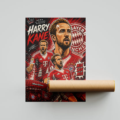 Harry Kane Bayern Munich FC Poster