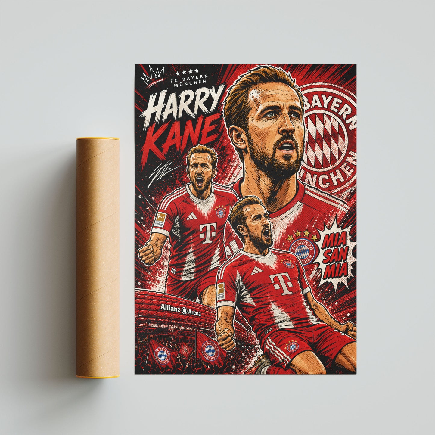 Harry Kane Bayern Munich FC Poster