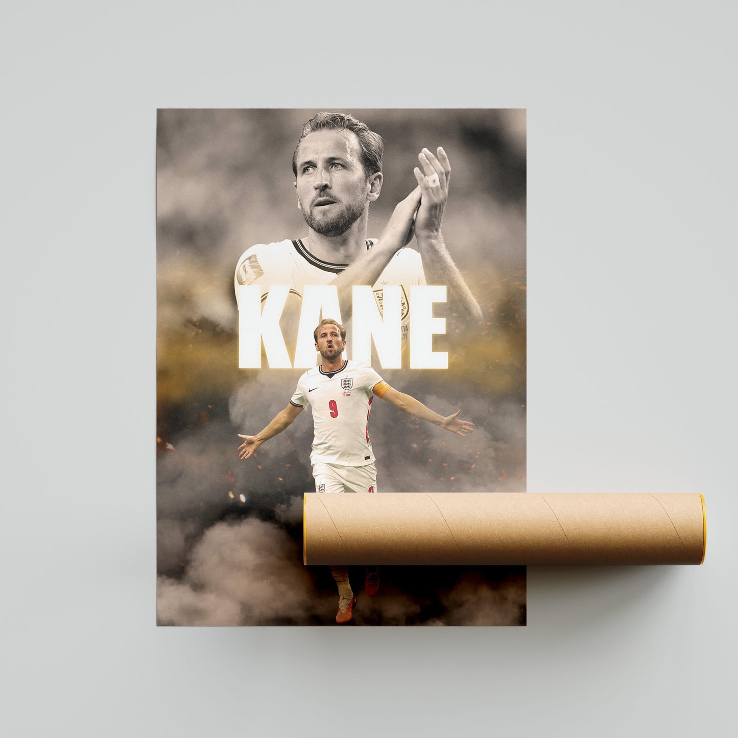 Harry Kane England Football Poster