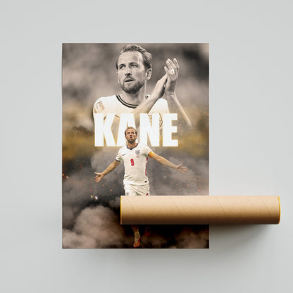 Harry Kane England Football Poster