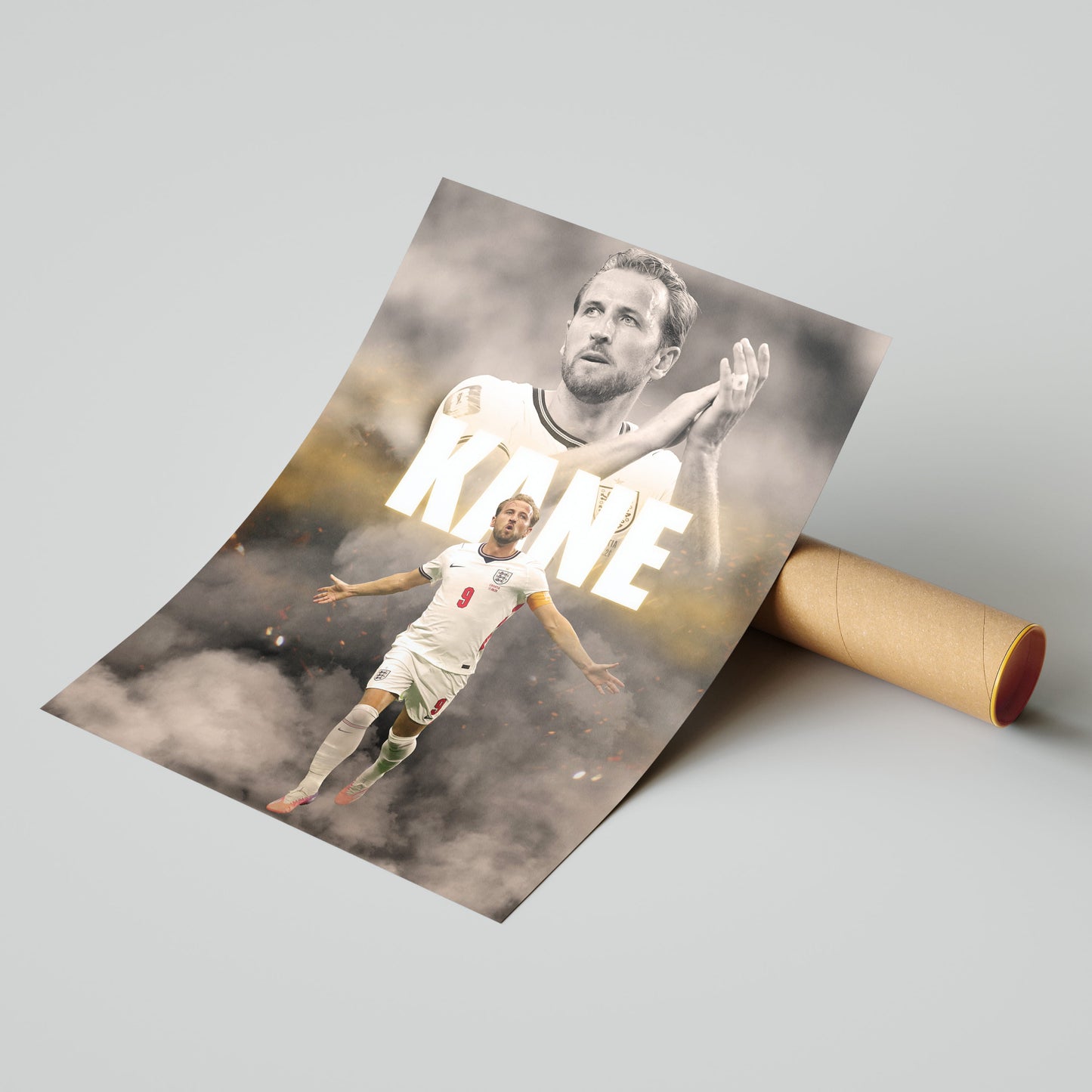 Harry Kane England Football Poster