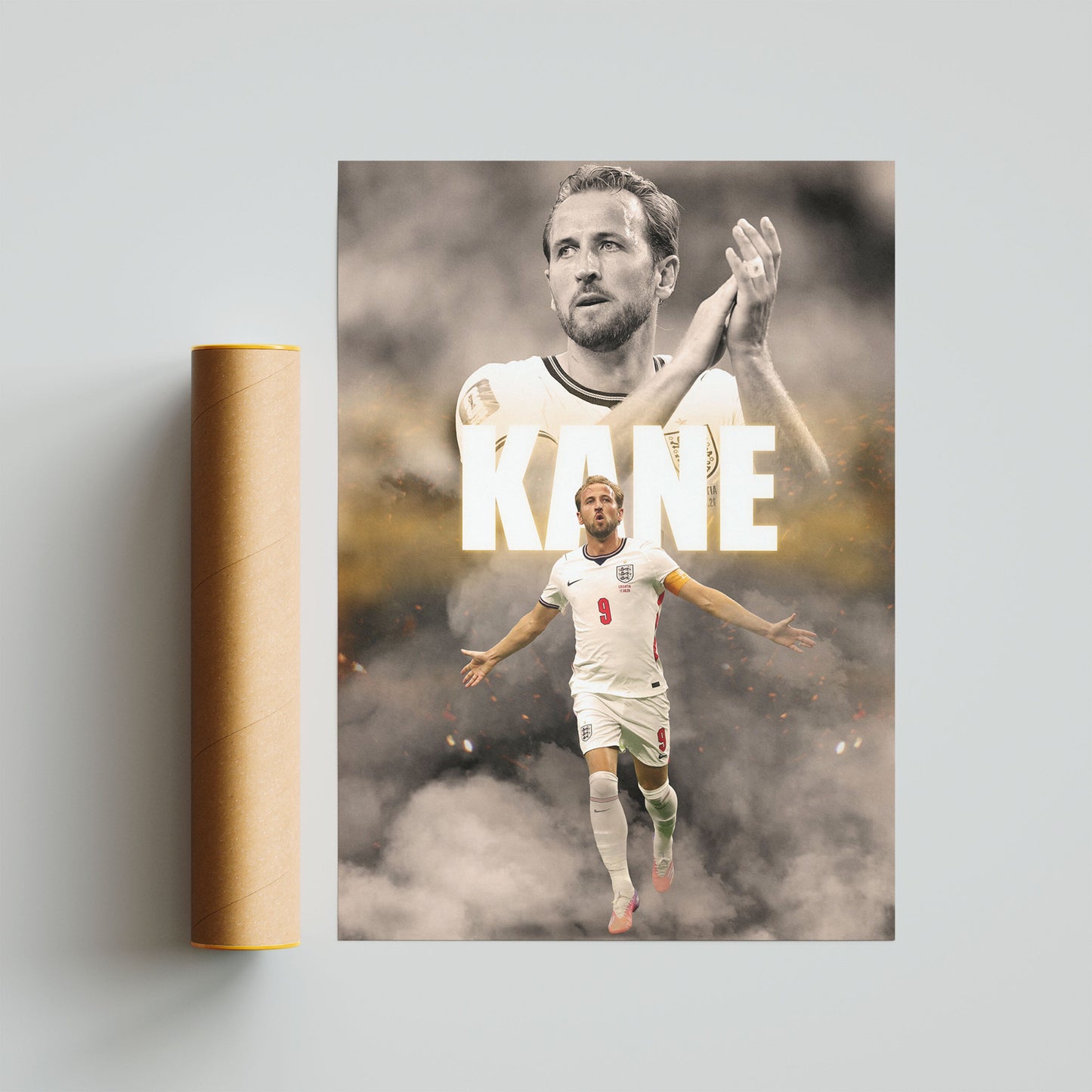 Harry Kane England Football Poster