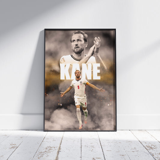Harry Kane England Football Poster