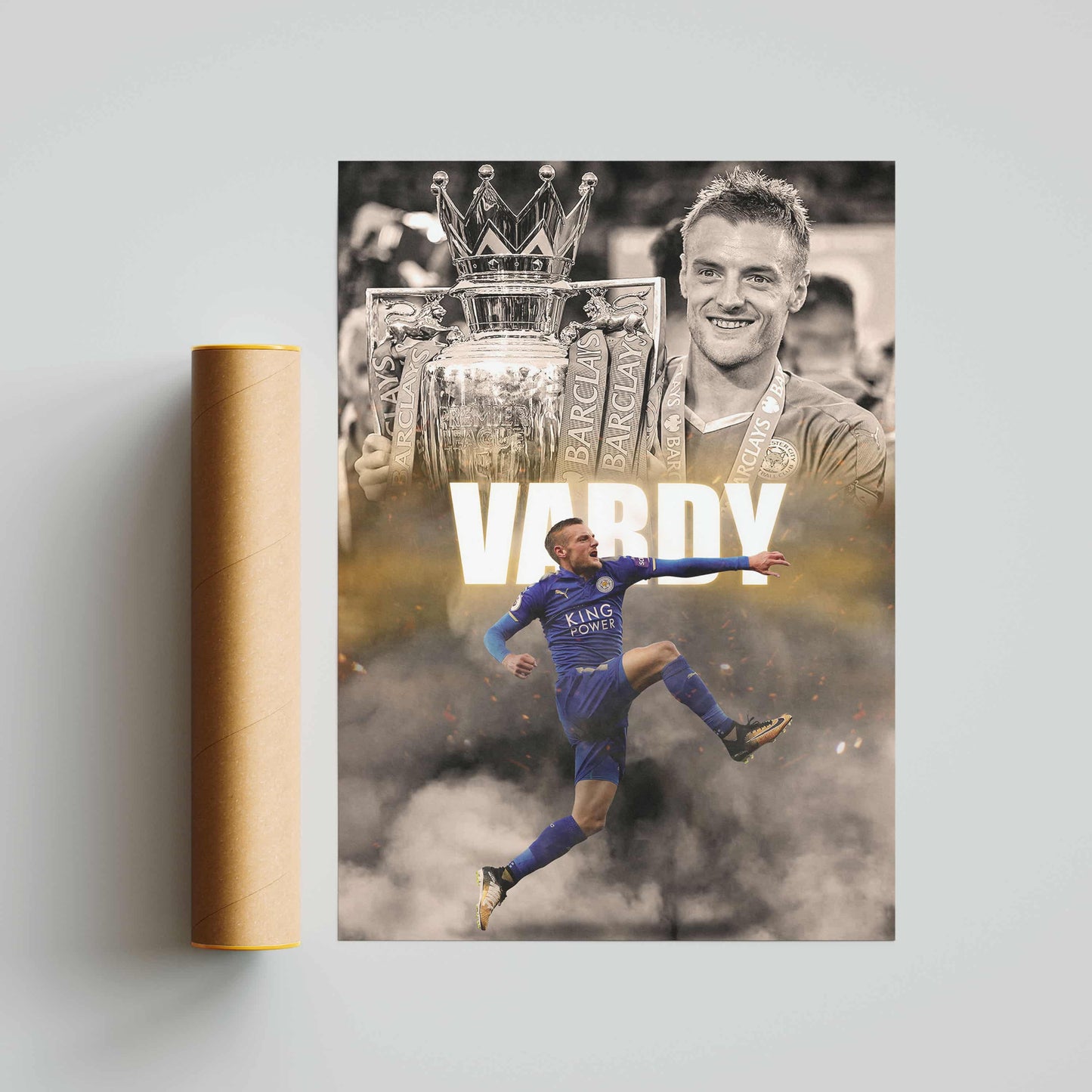 Jamie Vardy Leicester City Football Poster