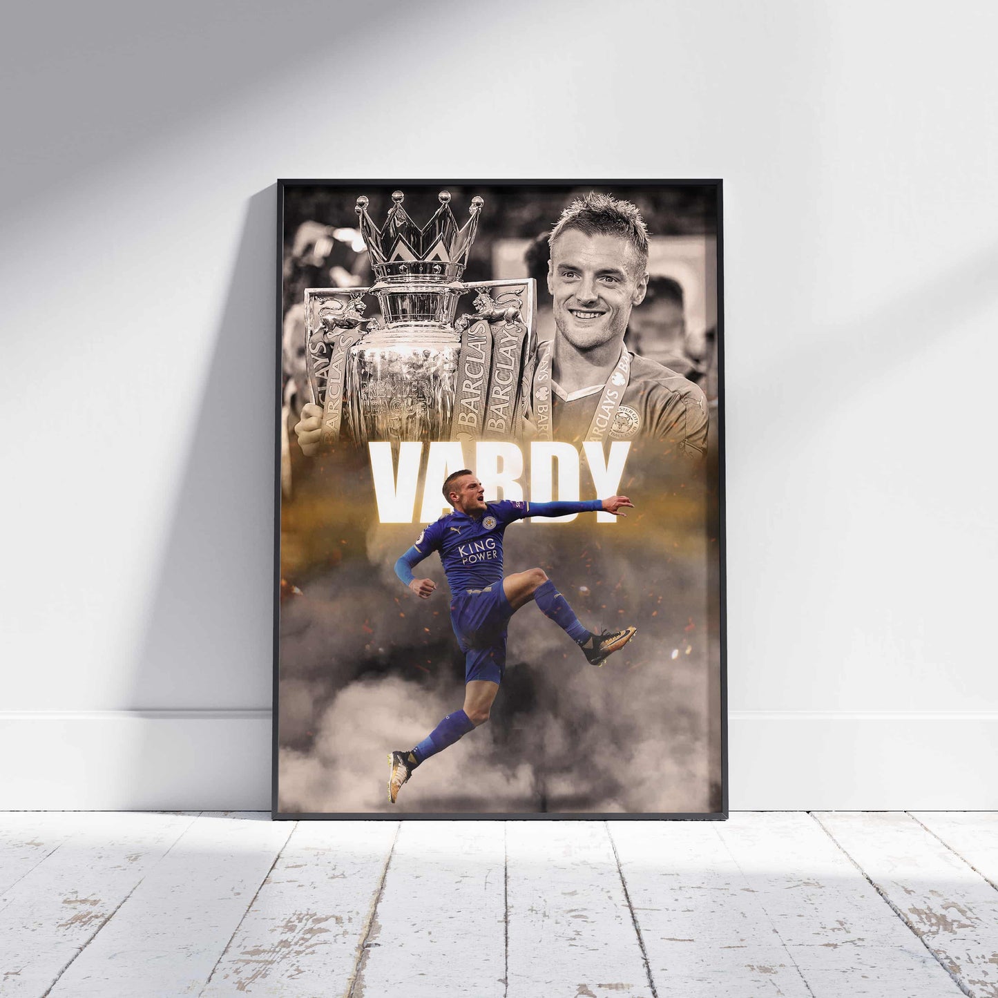 Jamie Vardy Leicester City Football Poster