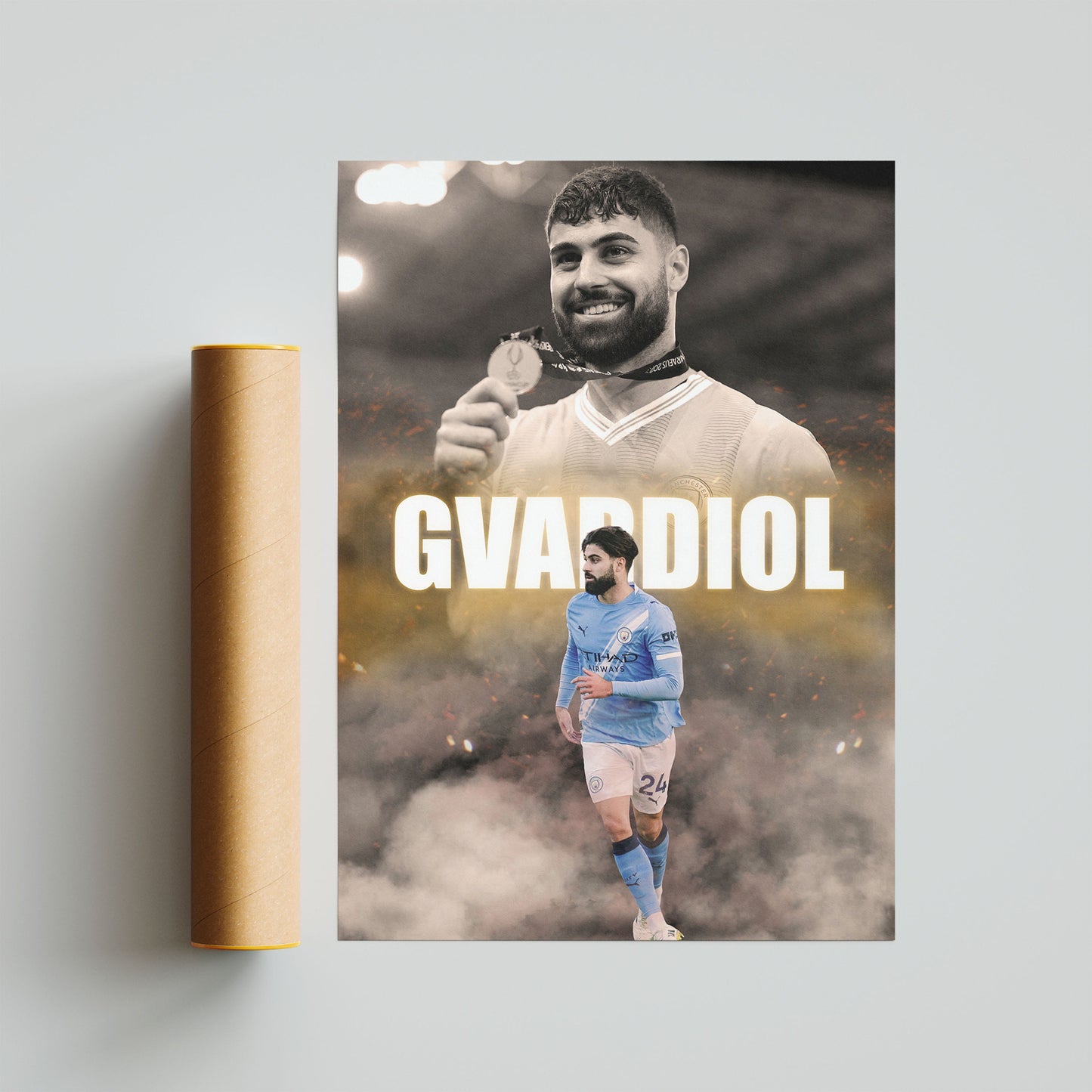 Josko Gvardiol Man City Football Poster