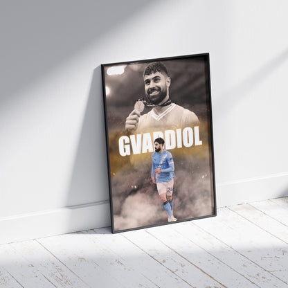 Josko Gvardiol Man City Football Poster