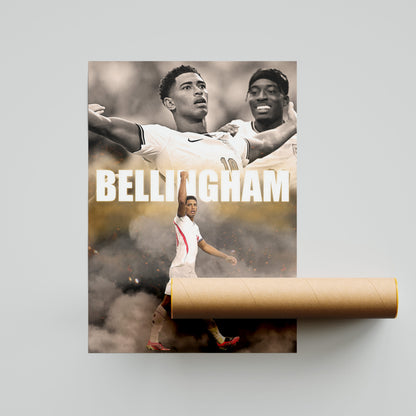 Jude Bellingham England Football Poster