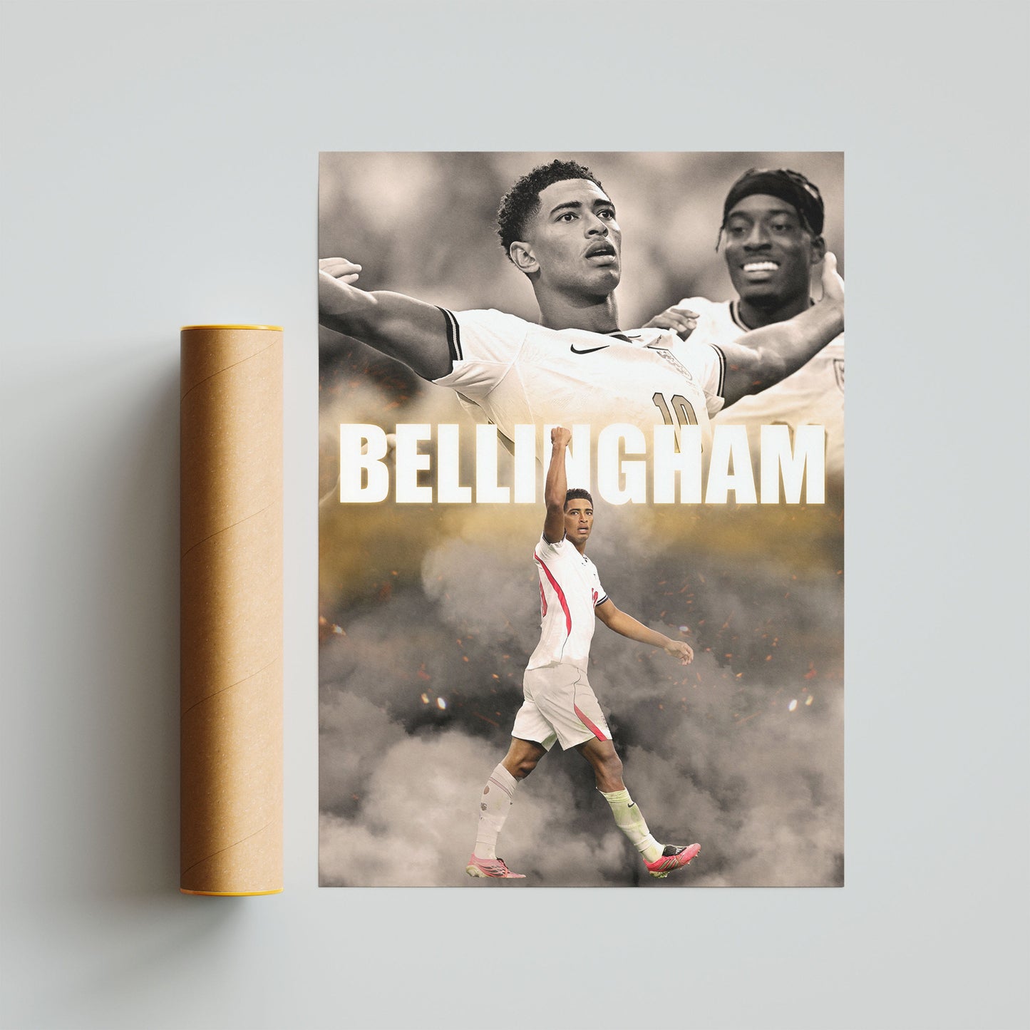 Jude Bellingham England Football Poster