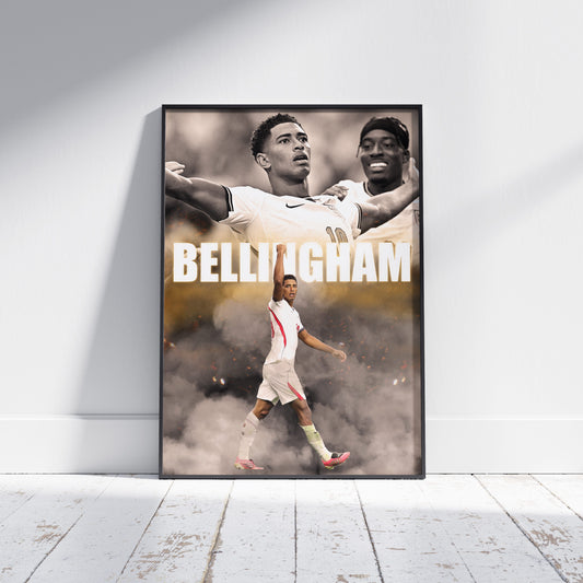 Jude Bellingham England Football Poster