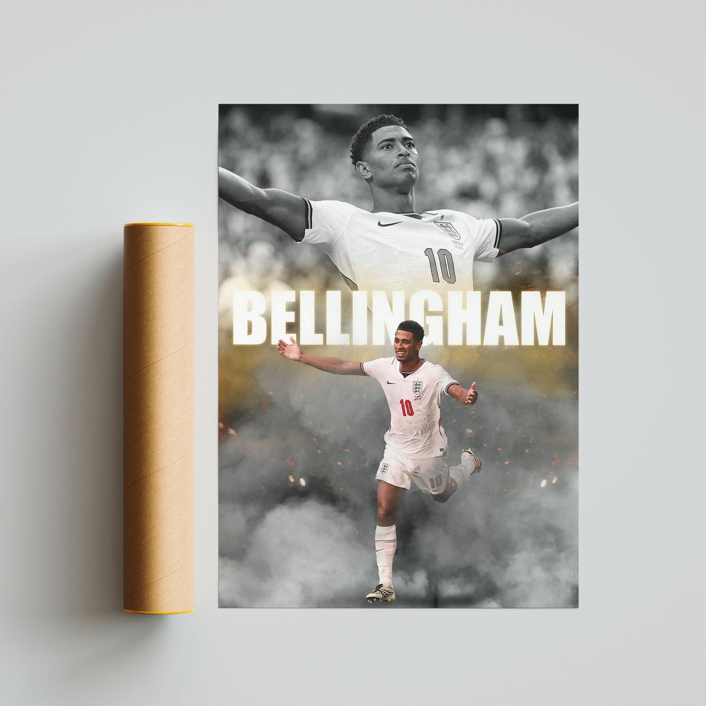 Jude Bellingham England World Cup Football Poster