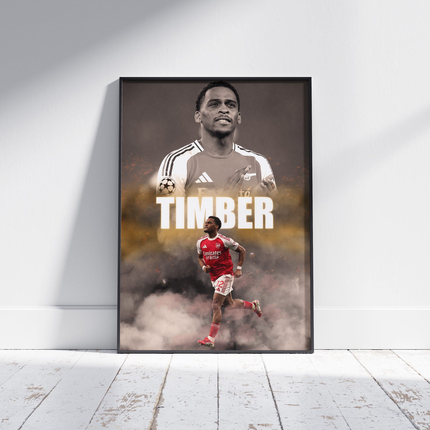 Jurrien Timber Arsenal Football Poster