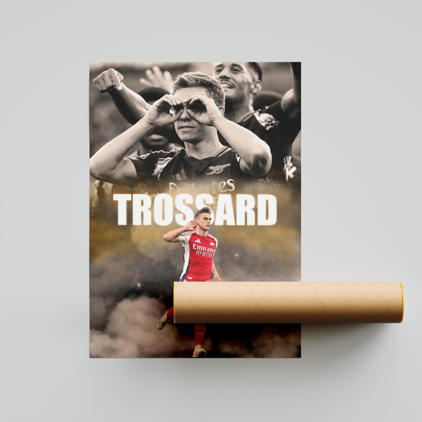 Leandro Trossard Arsenal Football Poster