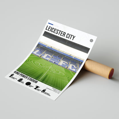 Leicester City Football Stadium Poster