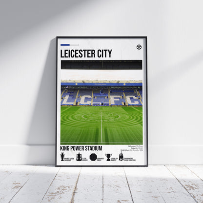 Leicester City Football Stadium Poster
