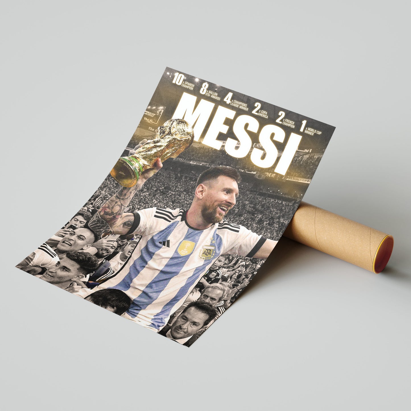 Lionel Messi Football Poster