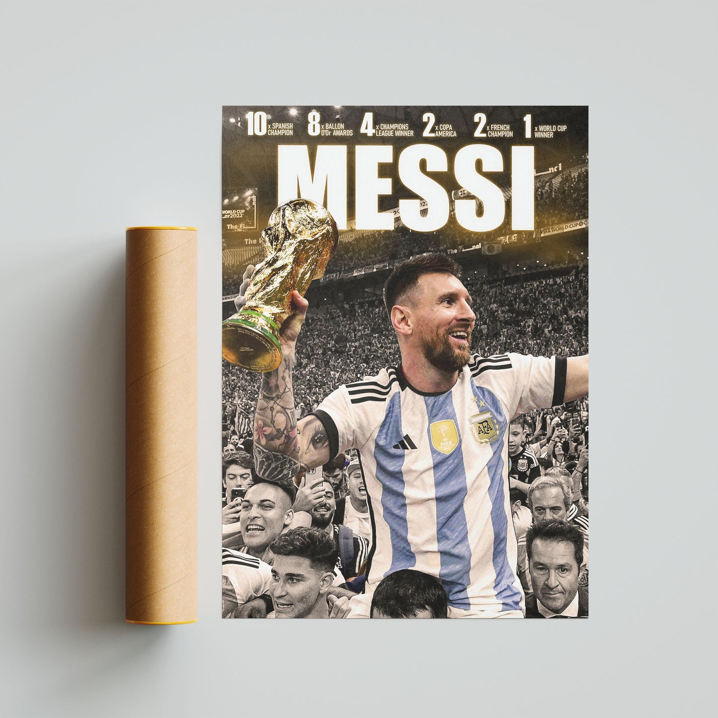 Lionel Messi Football Poster