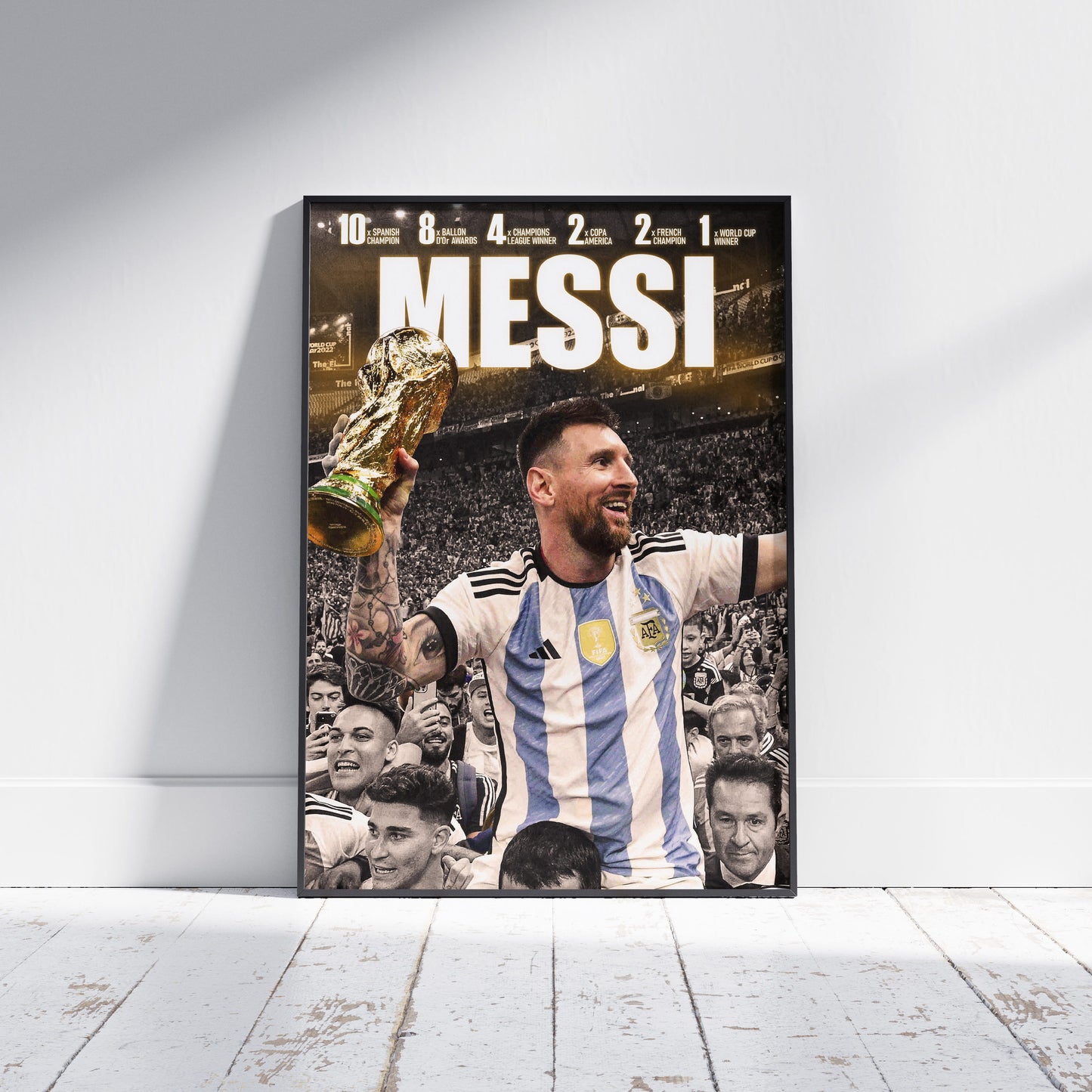 Lionel Messi Football Poster