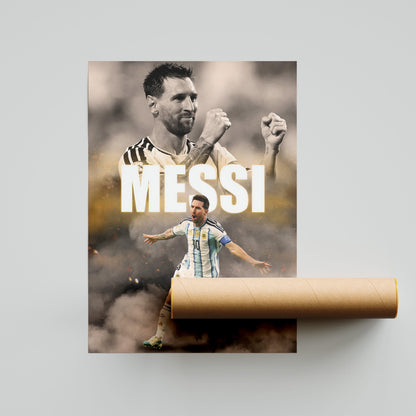 Lionel Messi 2026 World Cup Football Poster
