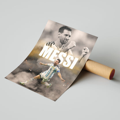 Lionel Messi 2026 World Cup Football Poster