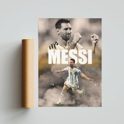 Lionel Messi 2026 World Cup Football Poster
