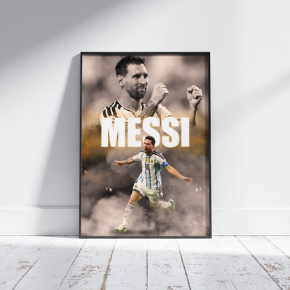 Lionel Messi 2026 World Cup Football Poster