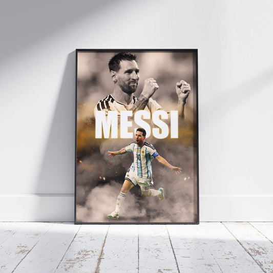 Lionel Messi 2026 World Cup Football Poster