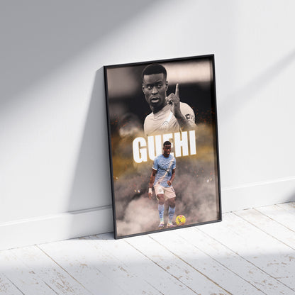 Marc Guehi Man City Football Poster