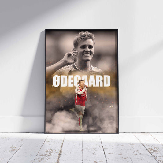 Martin Odegaard Arsenal Football Poster