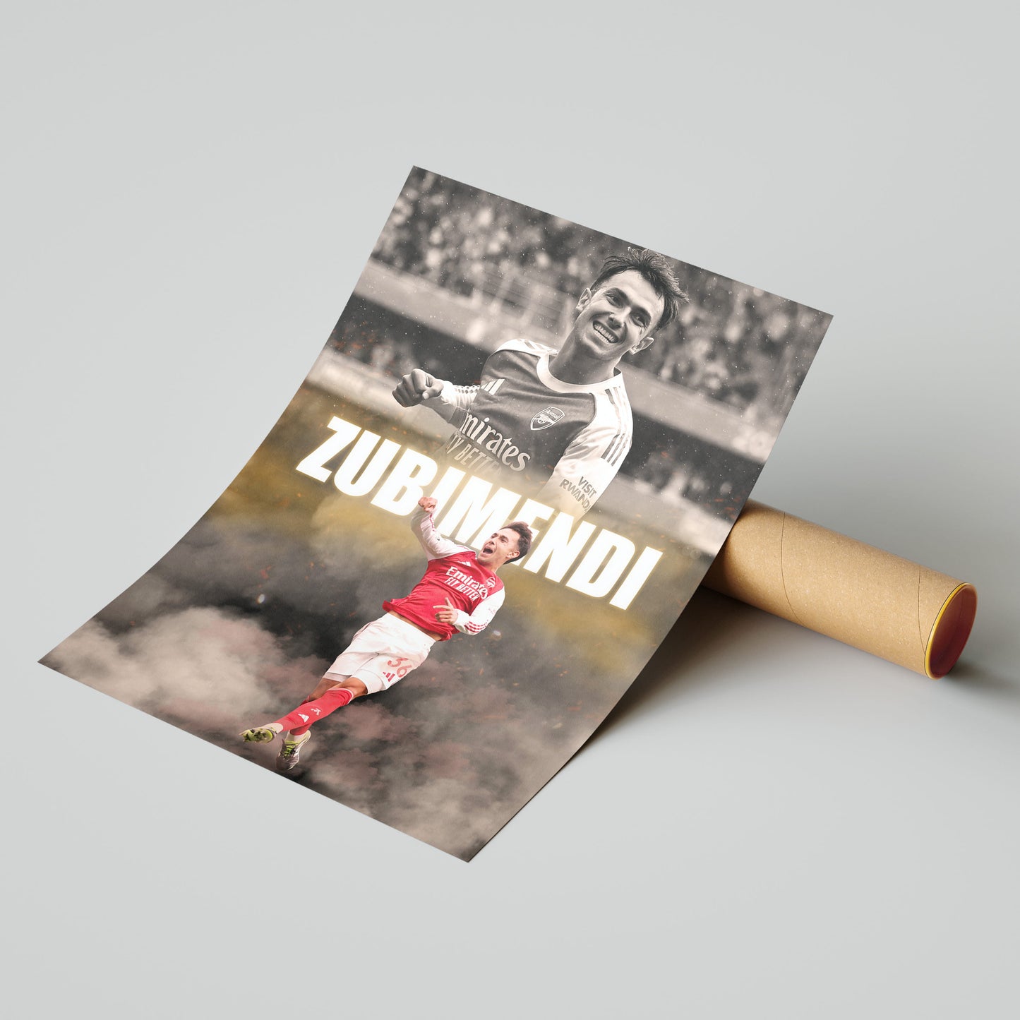 Martin Zubimendi Arsenal Football Poster