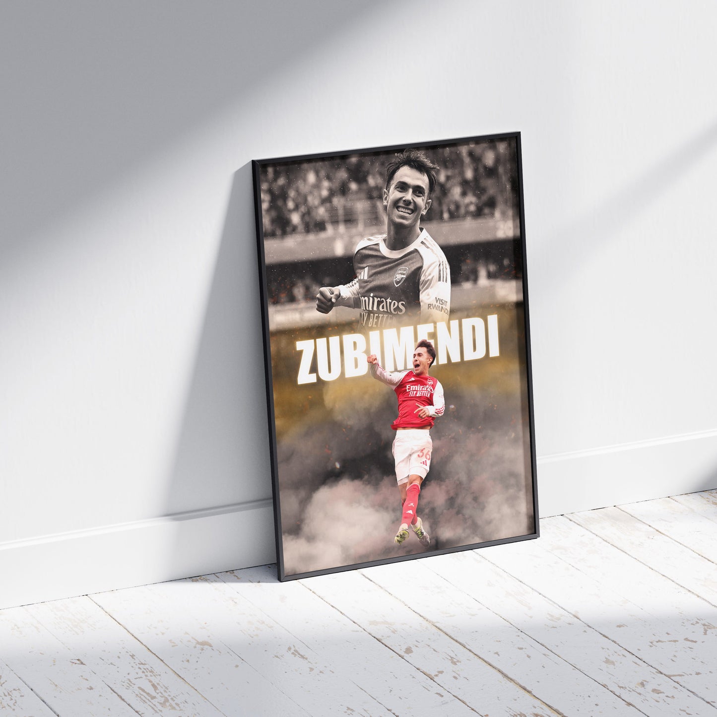 Martin Zubimendi Arsenal Football Poster