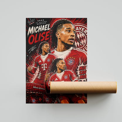 Michael Olise Bayern Munich FC Poster