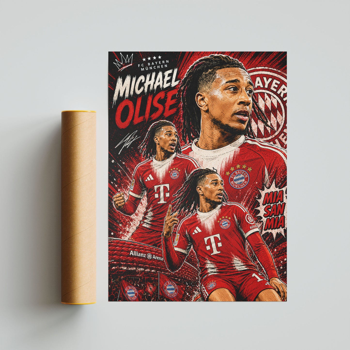 Michael Olise Bayern Munich FC Poster