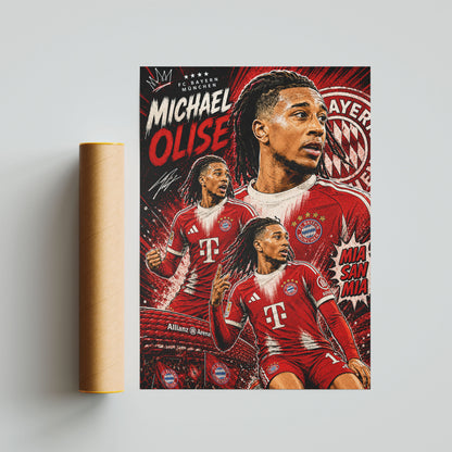 Michael Olise Bayern Munich FC Poster