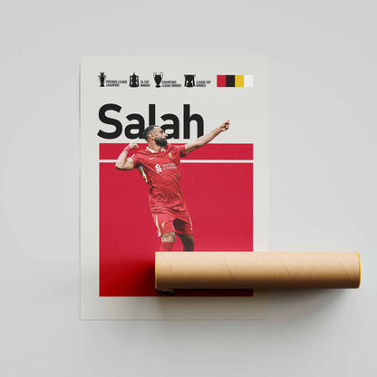 Mo Salah Liverpool Football Poster