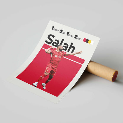 Mo Salah Liverpool Football Poster