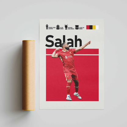Mo Salah Liverpool Football Poster