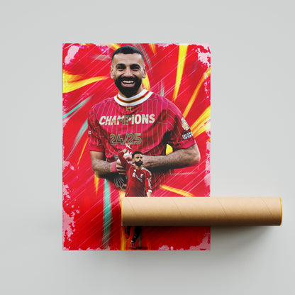 Mohamed Salah Football Poster