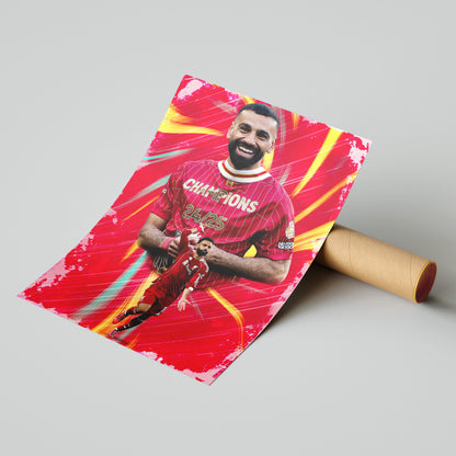 Mohamed Salah Football Poster