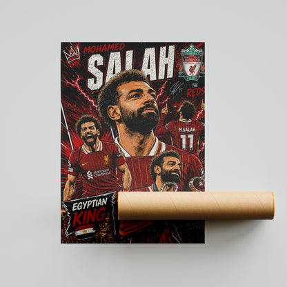 Mohamed Salah Liverpool Football Poster