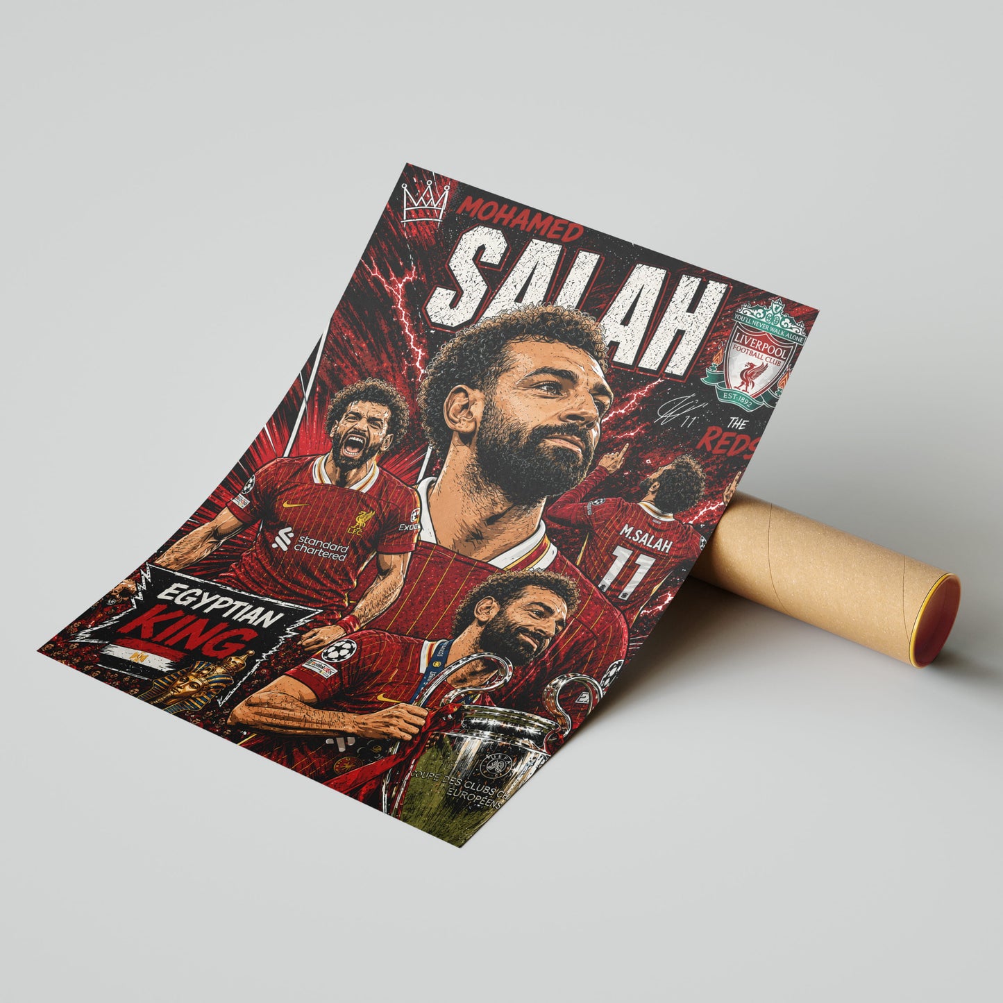 Mohamed Salah Liverpool Football Poster