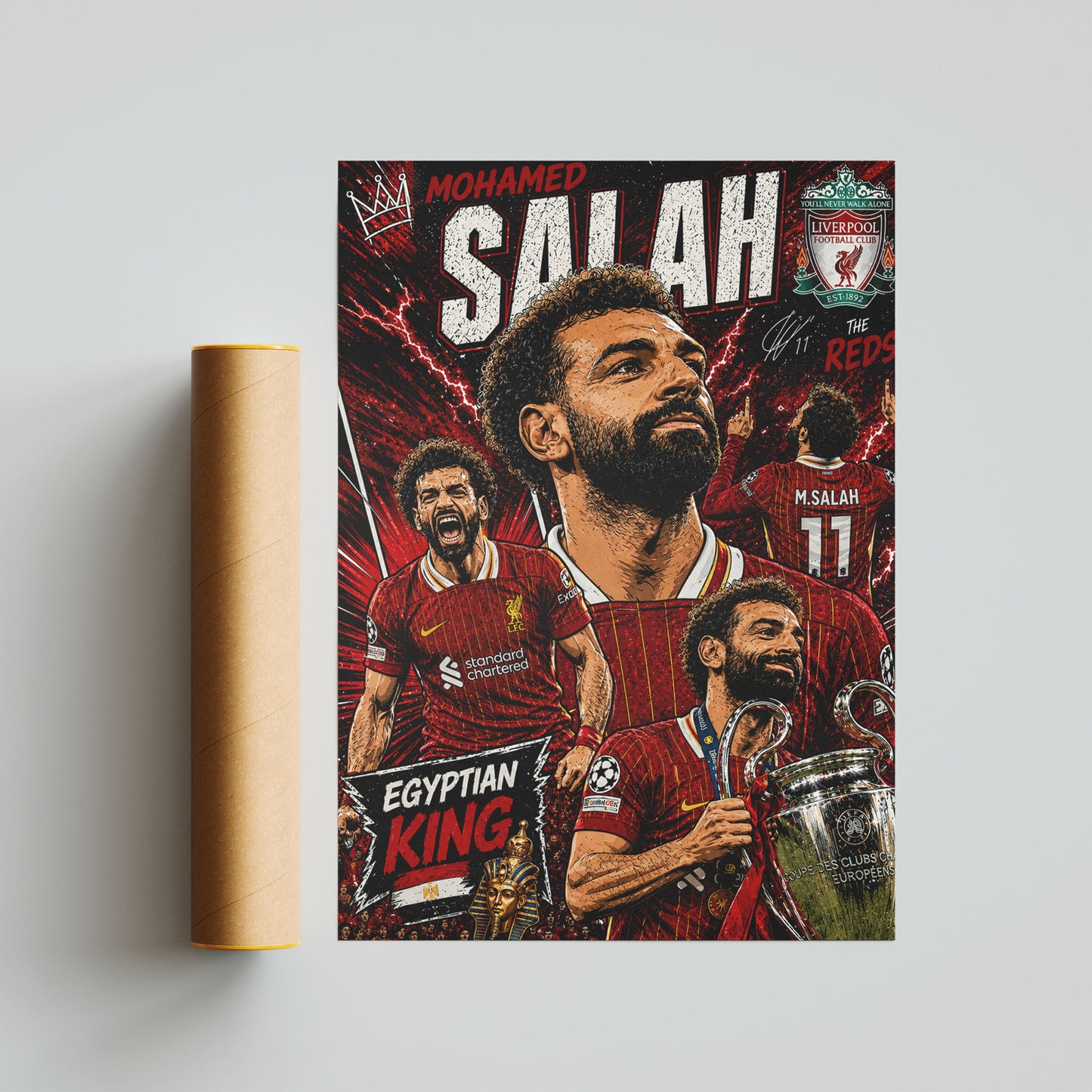 Mohamed Salah Liverpool Football Poster