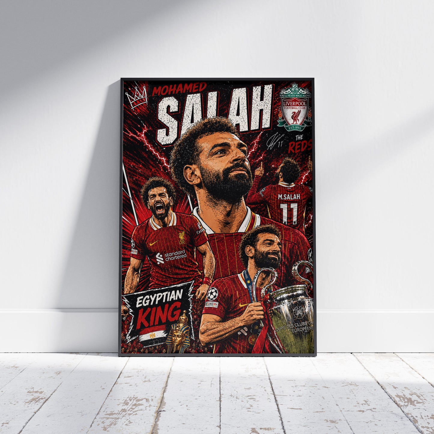 Mohamed Salah Liverpool Football Poster